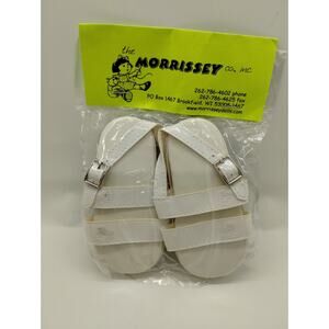 Morrissey Dolls 4" Long Shoes - Fits 23" My Twinn - White - Buckle Closure - NOS